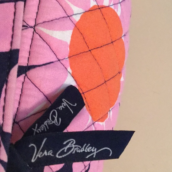 Vera Bradley Pocketbook,pink blue orange white, - Picture 2 of 12